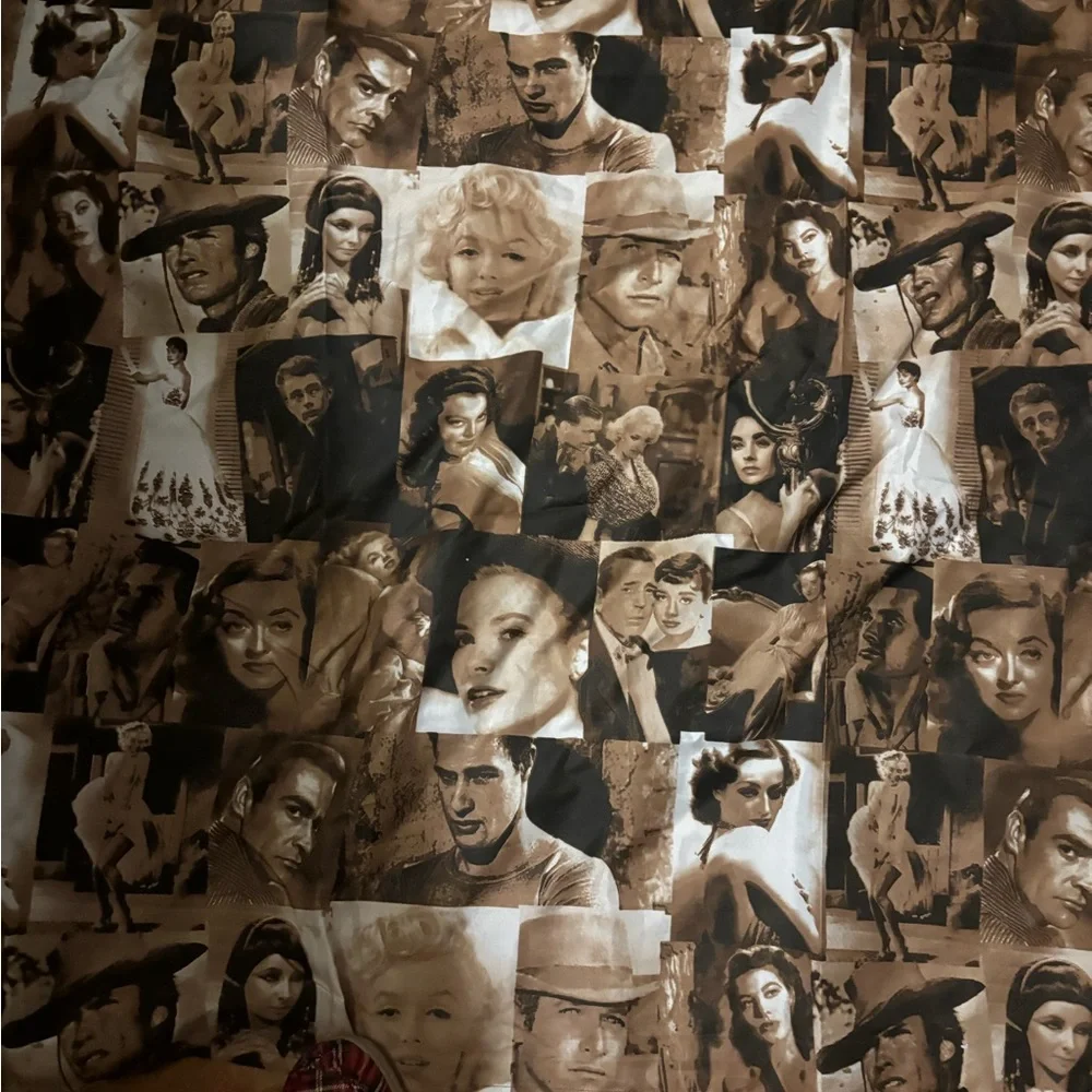 Vintage Hollywood shower curtain